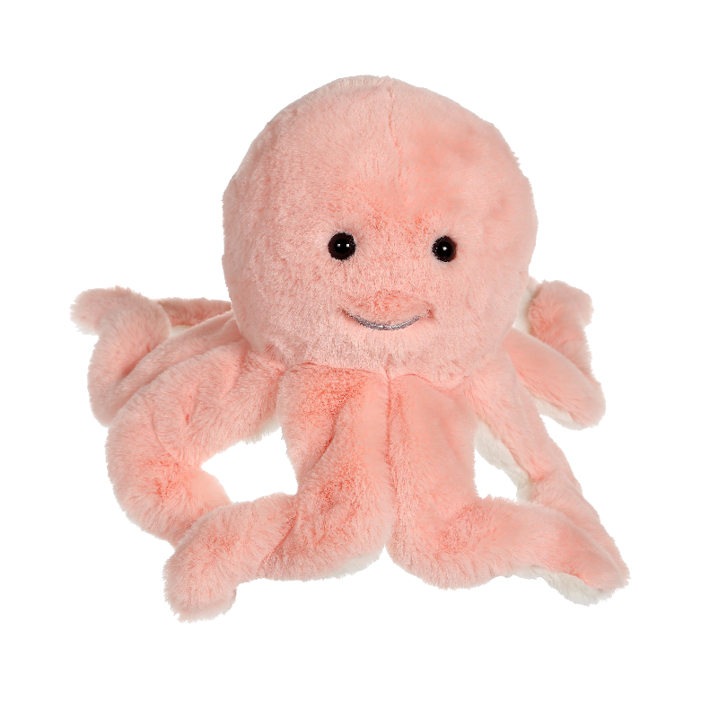  les amis mer peluche pieuvre rose 30 cm 